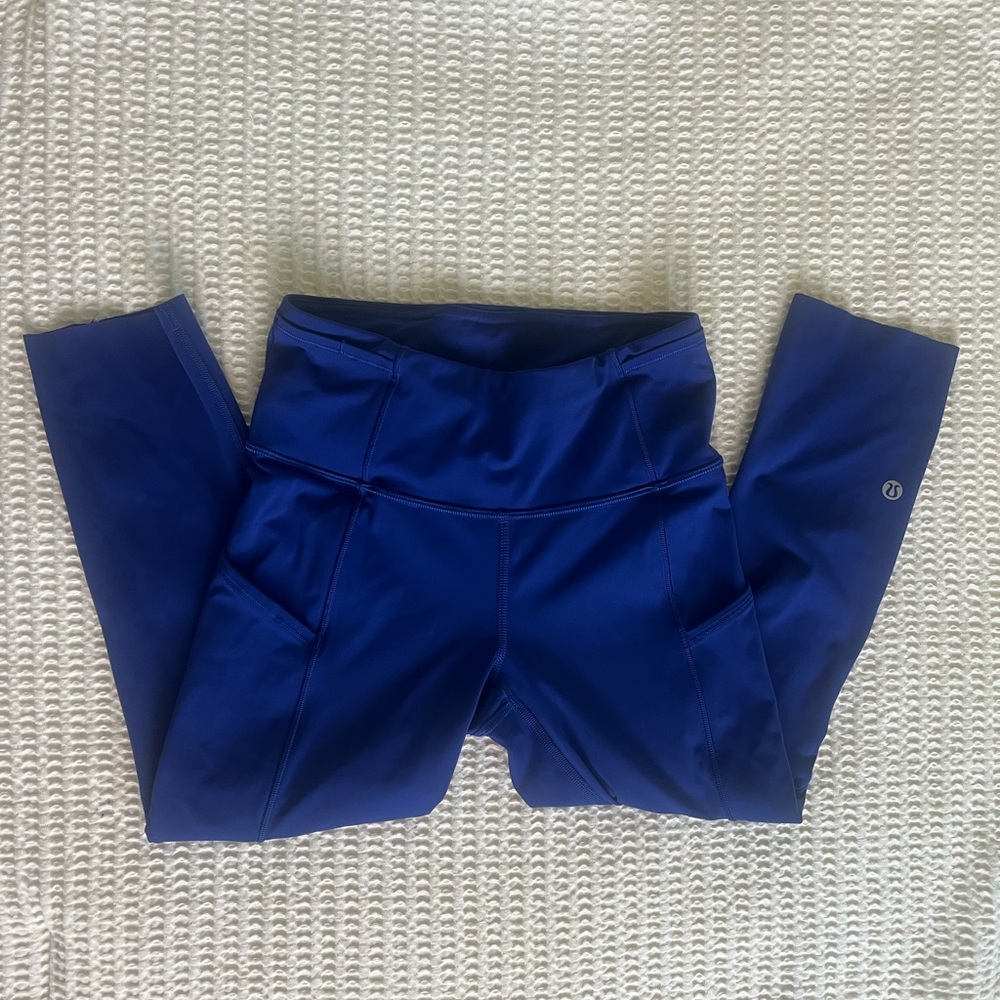 Blue Lululemon Leggings